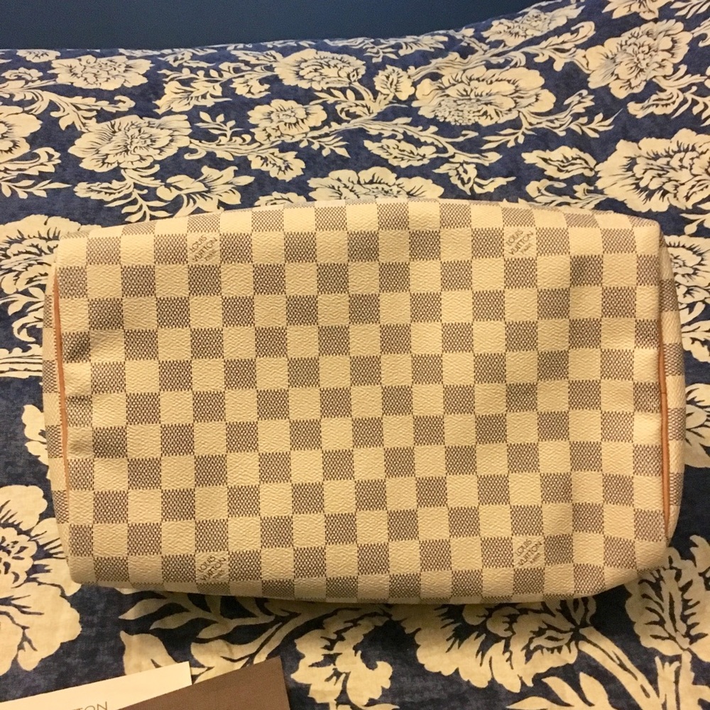 Authentic Louis Vuitton Speedy 30 Damier Azure Bag - Picture 6 of 8